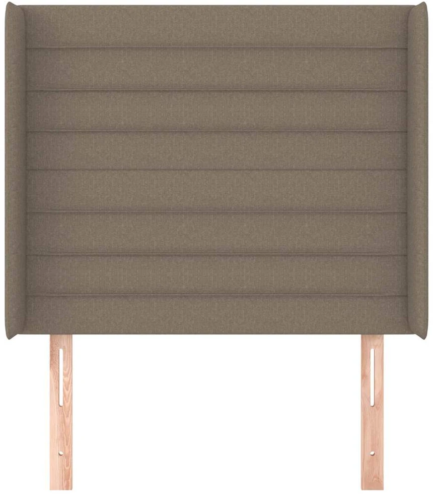 Galvūgalis su auselėmis, taupe, 83x16x118/128cm, audinys