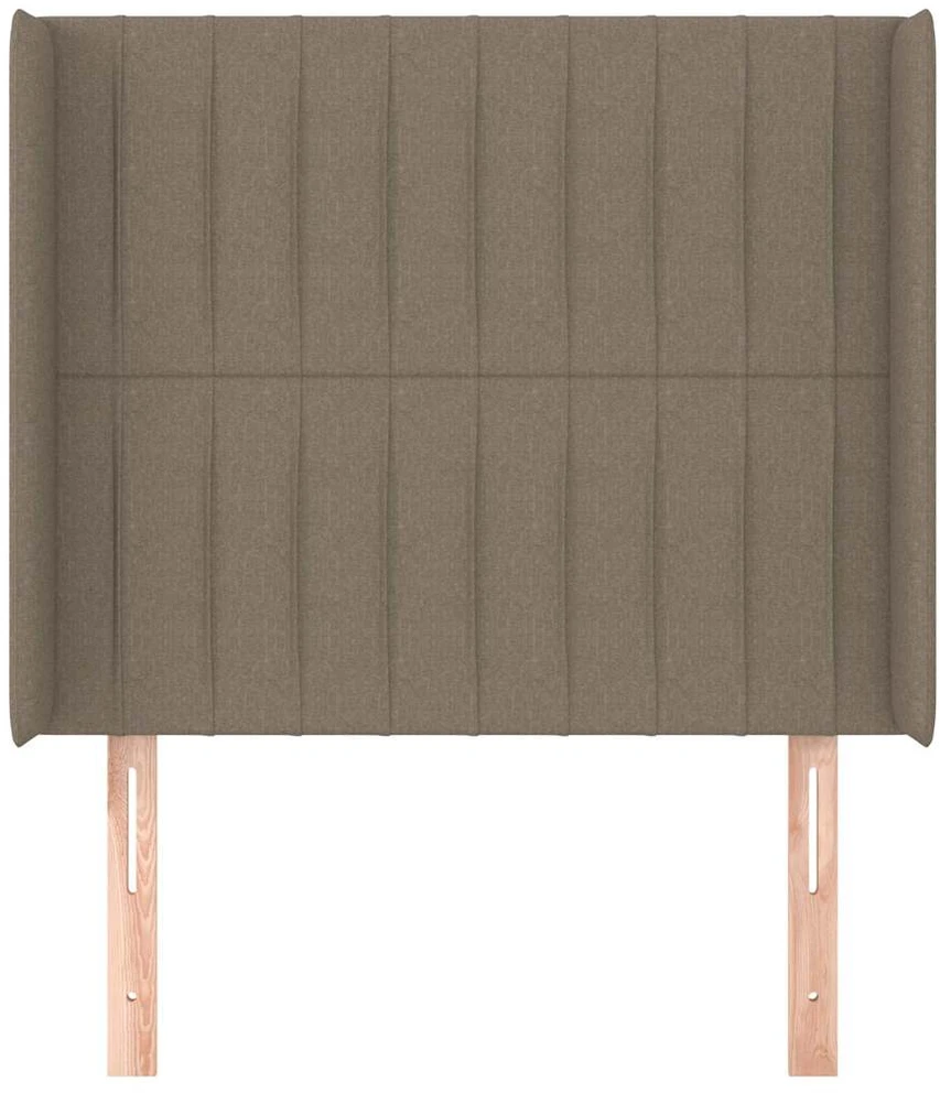 Galvūgalis su auselėmis, taupe, 83x16x118/128cm, audinys
