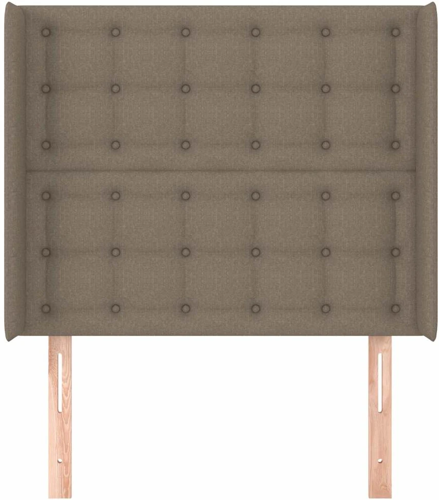 Galvūgalis su auselėmis, taupe, 83x16x118/128cm, audinys