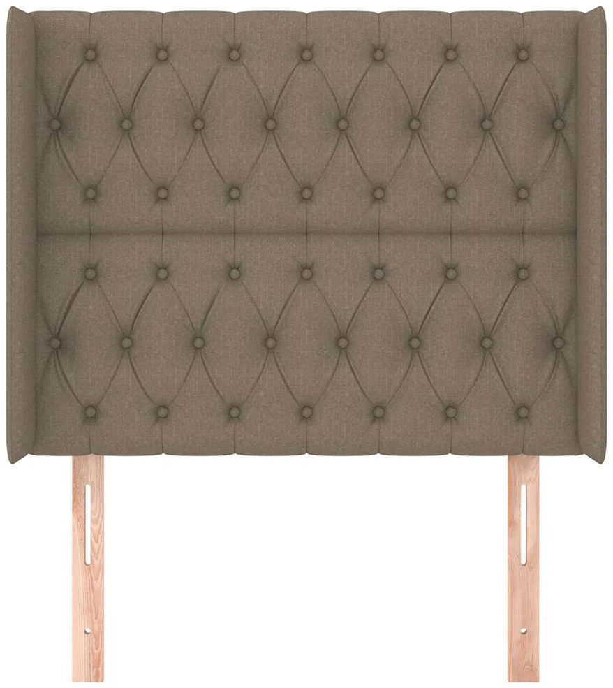 Galvūgalis su auselėmis, taupe, 93x16x118/128cm, audinys