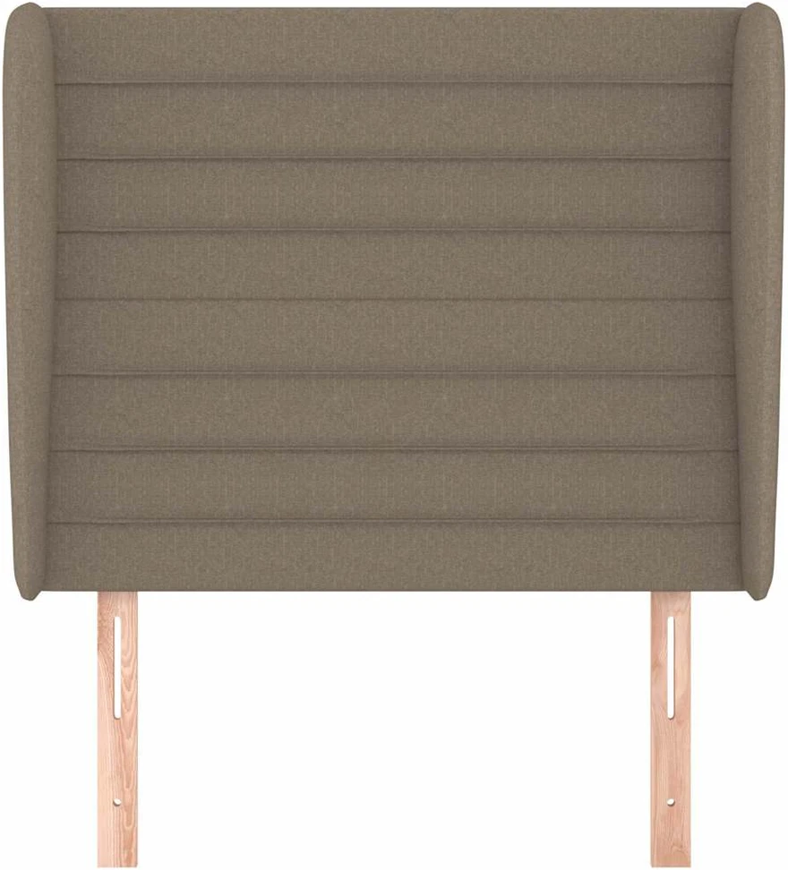 Galvūgalis su auselėmis, taupe, 93x23x118/128cm, audinys