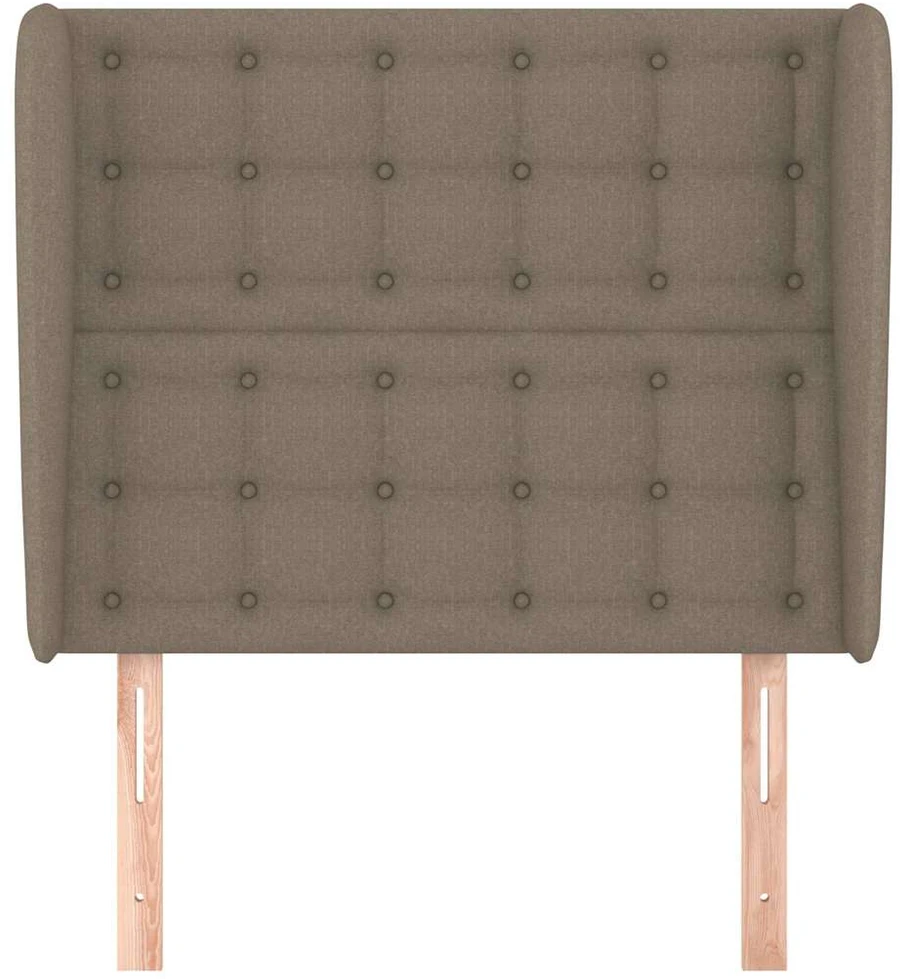Galvūgalis su auselėmis, taupe, 93x23x118/128cm, audinys