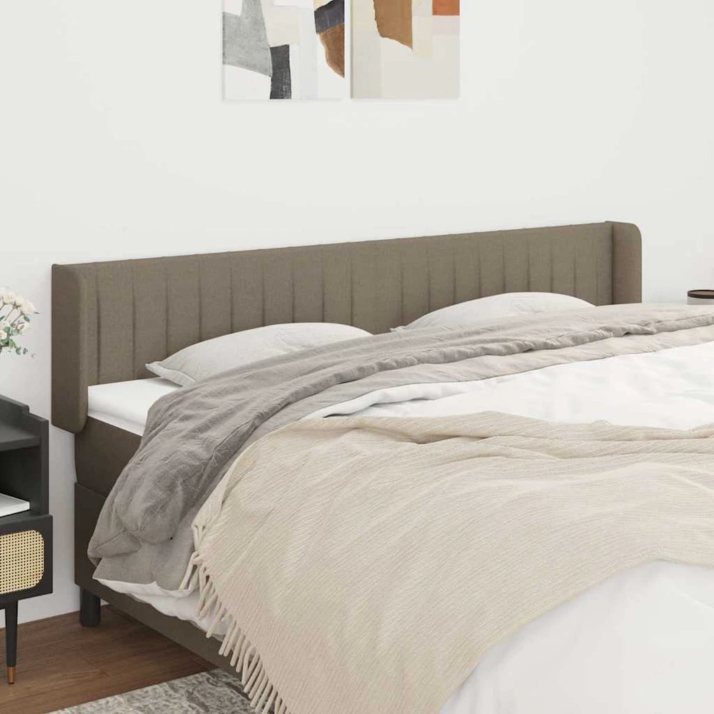 Galvūgalis su auselėmis, taupe spalvos,203x16x78/88cm, audinys