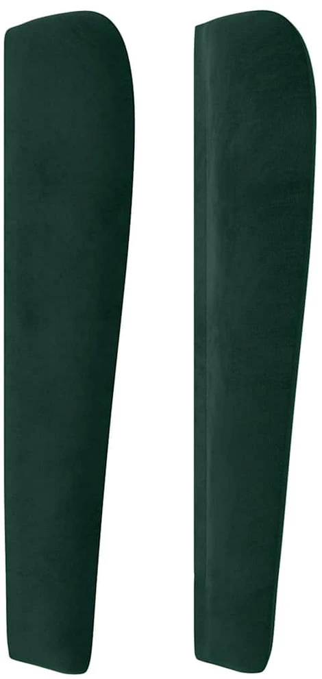 Galvūgalis su auselėmis, žalias, 163x23x118/128cm, aksomas