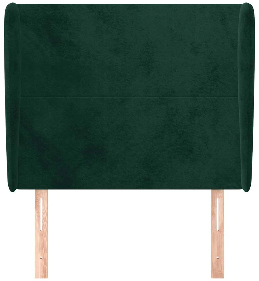 Galvūgalis su auselėmis, žalias, 83x23x118/128cm, aksomas