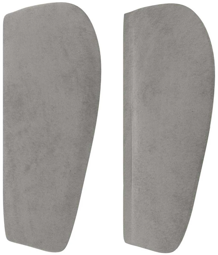 Galvūgalis su auselėmis,šviesiai pilkos,103x23x78/88cm, aksomas