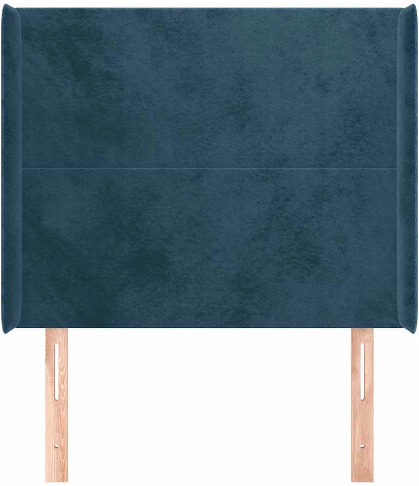 Galvūgalis su auselėmis,tamsiai mėlynos,83x16x118/128cm,aksomas