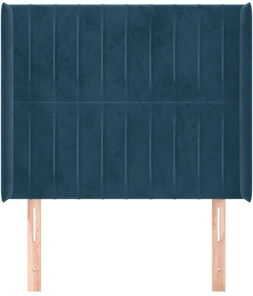 Galvūgalis su auselėmis,tamsiai mėlynos,83x16x118/128cm,aksomas