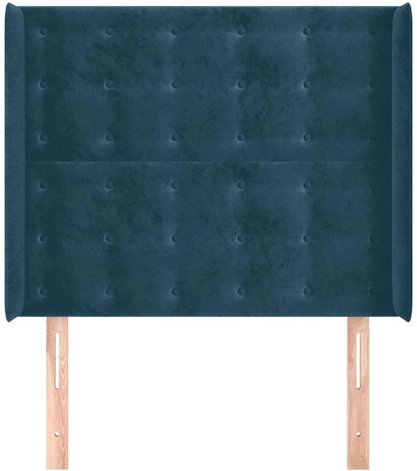 Galvūgalis su auselėmis,tamsiai mėlynos,83x16x118/128cm,aksomas