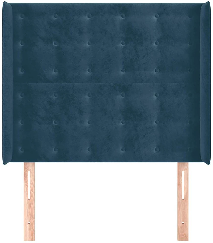 Galvūgalis su auselėmis,tamsiai mėlynos,93x16x118/128cm,aksomas