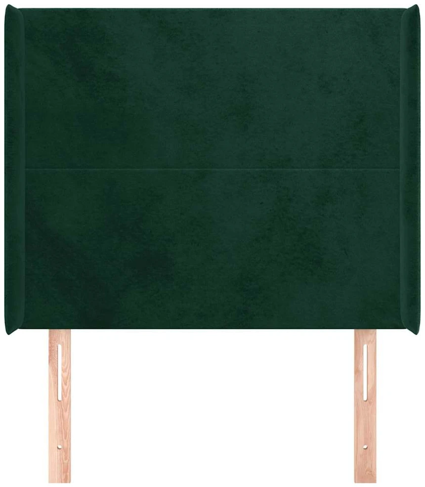 Galvūgalis su auselėmis,tamsiai žalios,103x16x118/128cm,aksomas