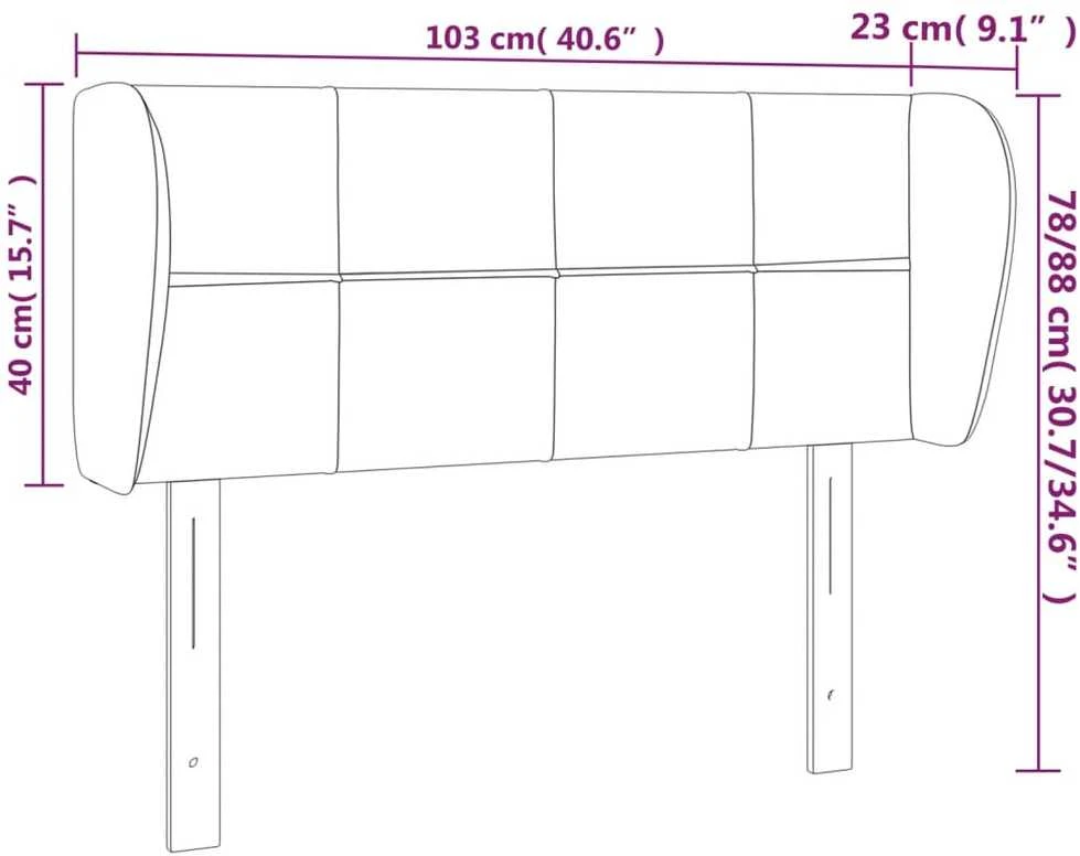 Galvūgalis su auselėmis,taupe spalvos,103x23x78/88cm, audinys