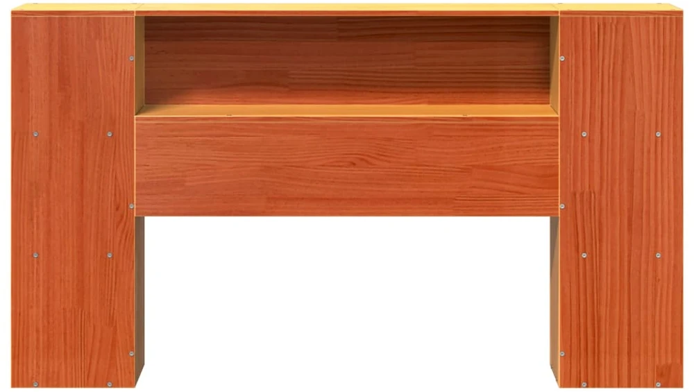 Galvūgalis su daiktų laikymo vieta, rudas, 135cm, pušis