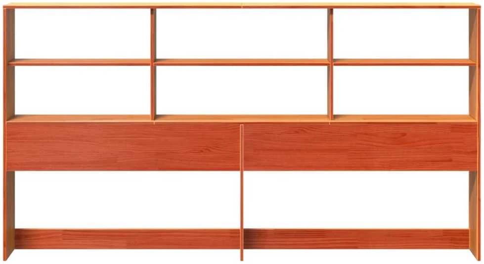 Galvūgalis su daiktų laikymo vieta, rudas, 200cm, pušis