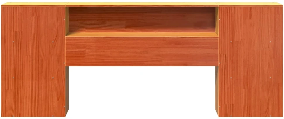 Galvūgalis su daiktų laikymo vieta, rudas, 200cm, pušis