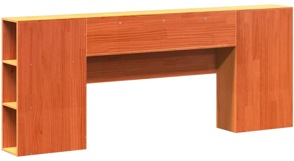 Galvūgalis su daiktų laikymo vieta, rudas, 200cm, pušis