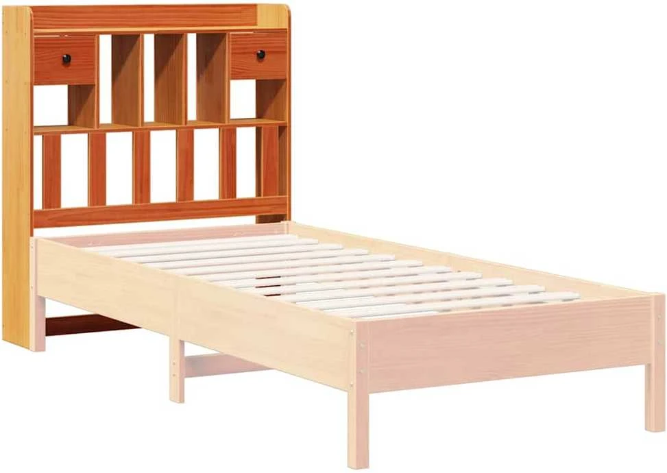 Galvūgalis su daiktų laikymo vieta, rudas, 100cm, pušis