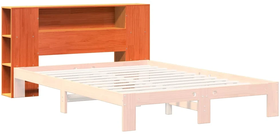 Galvūgalis su daiktų laikymo vieta, rudas, 150cm, pušis