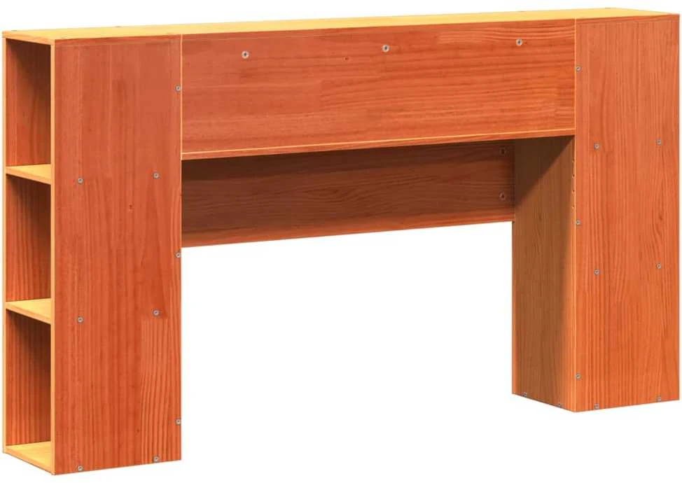 Galvūgalis su daiktų laikymo vieta, rudas, 140cm, pušis