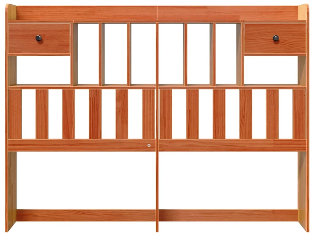 Galvūgalis su daiktų laikymo vieta, rudas, 150cm, pušis