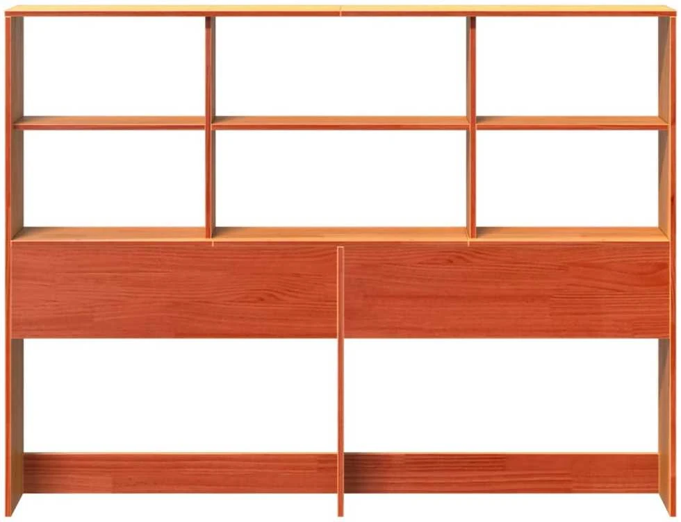 Galvūgalis su daiktų laikymo vieta, rudas, 150cm, pušis