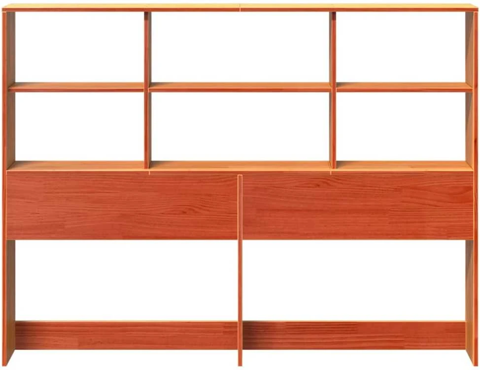 Galvūgalis su daiktų laikymo vieta, rudas, 160cm, pušis