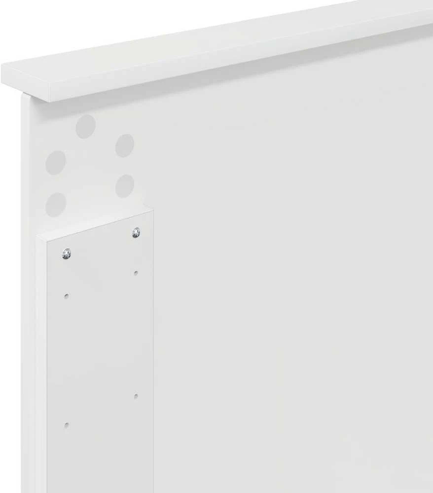 Galvūgalis Blizgus baltas 100 cm Dirbtinė mediena