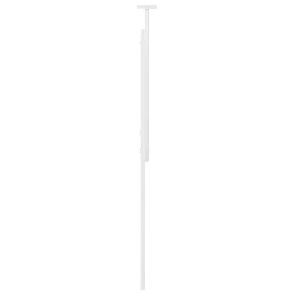 Galvūgalis Blizgus baltas 100 cm Dirbtinė mediena