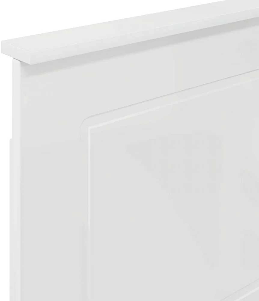 Galvūgalis Blizgus baltas 100 cm Dirbtinė mediena