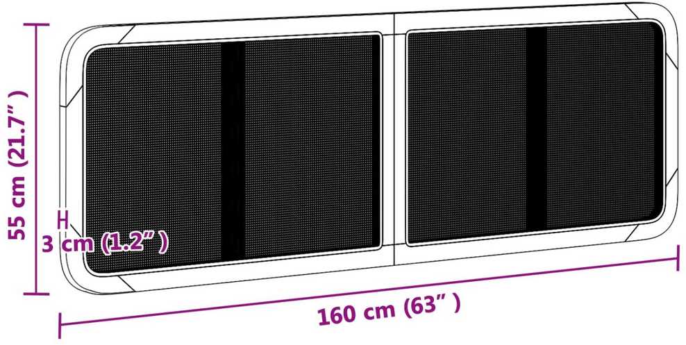 Galvūgalis su galvūgalio Juoda 160 x 55 x 3 cm Ratanas