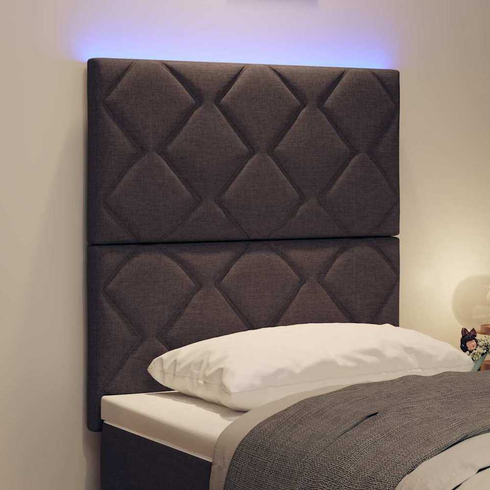 LED galvūgalis Šviesiai pilka 80 cm audinys