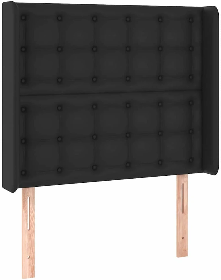 Galvūgalis su LED, juodos spalvos, 103x16x118/128 cm