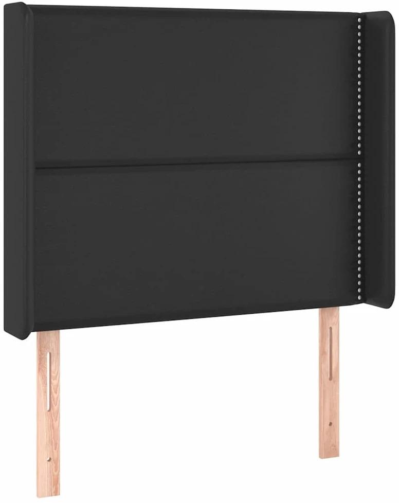 Galvūgalis su LED, juodos spalvos, 93x16x118/128 cm