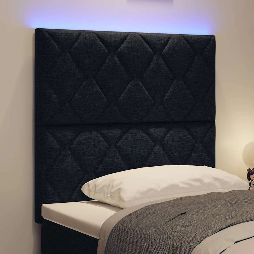 LED galvūgalis Juodas 90 cm audinys