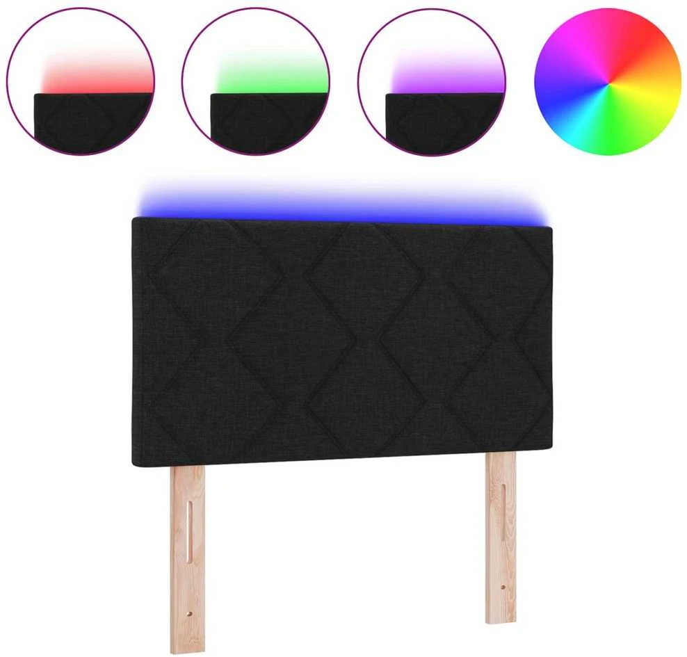 LED galvūgalis Juodas audinys