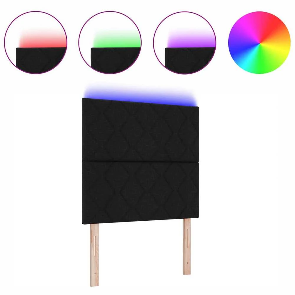 LED galvūgalis Juodas audinys