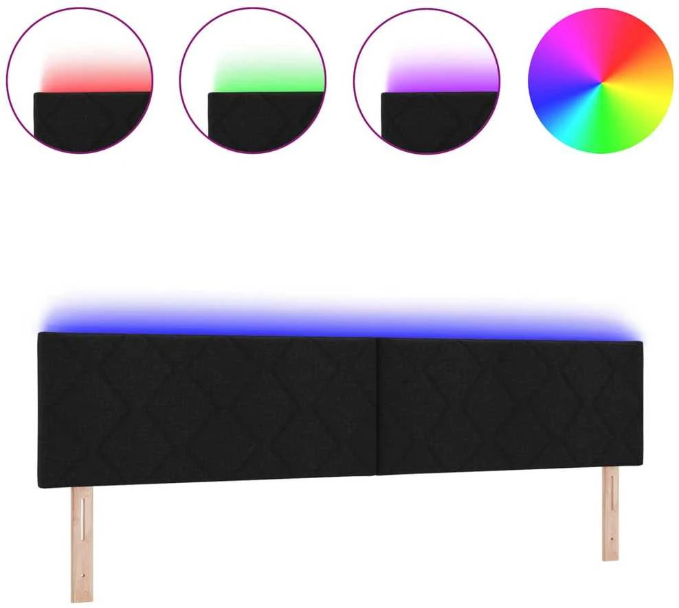 LED galvūgalis Juodas audinys
