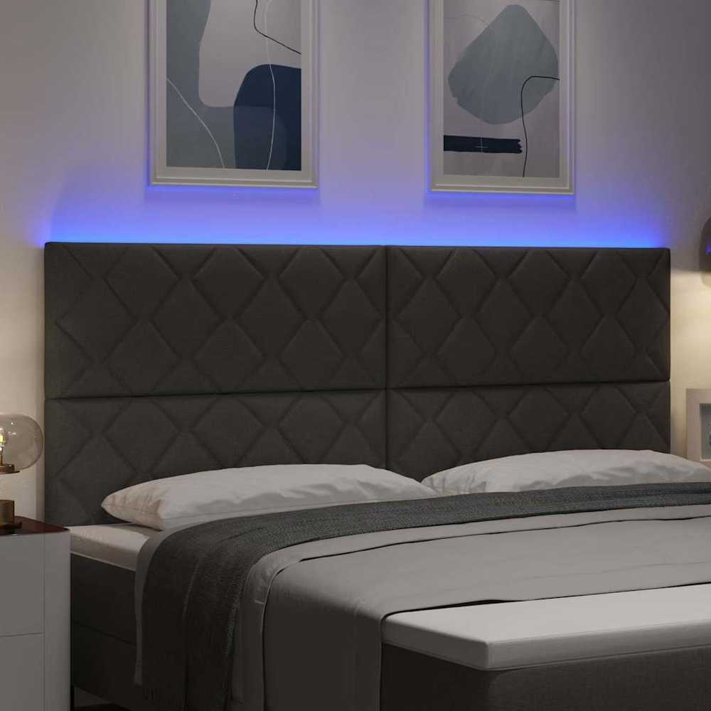 LED galvūgalis Pilka 200 cm audinys