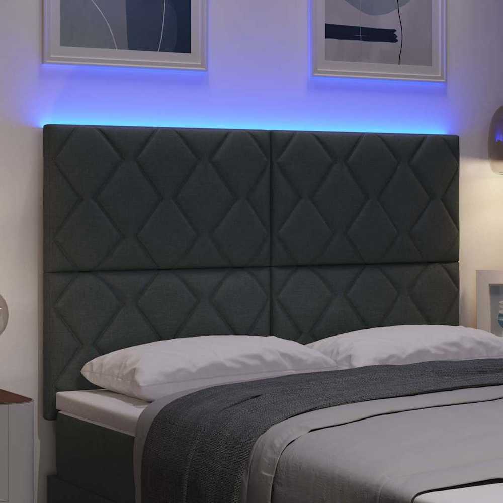 LED galvūgalis Pilka 144 cm audinys