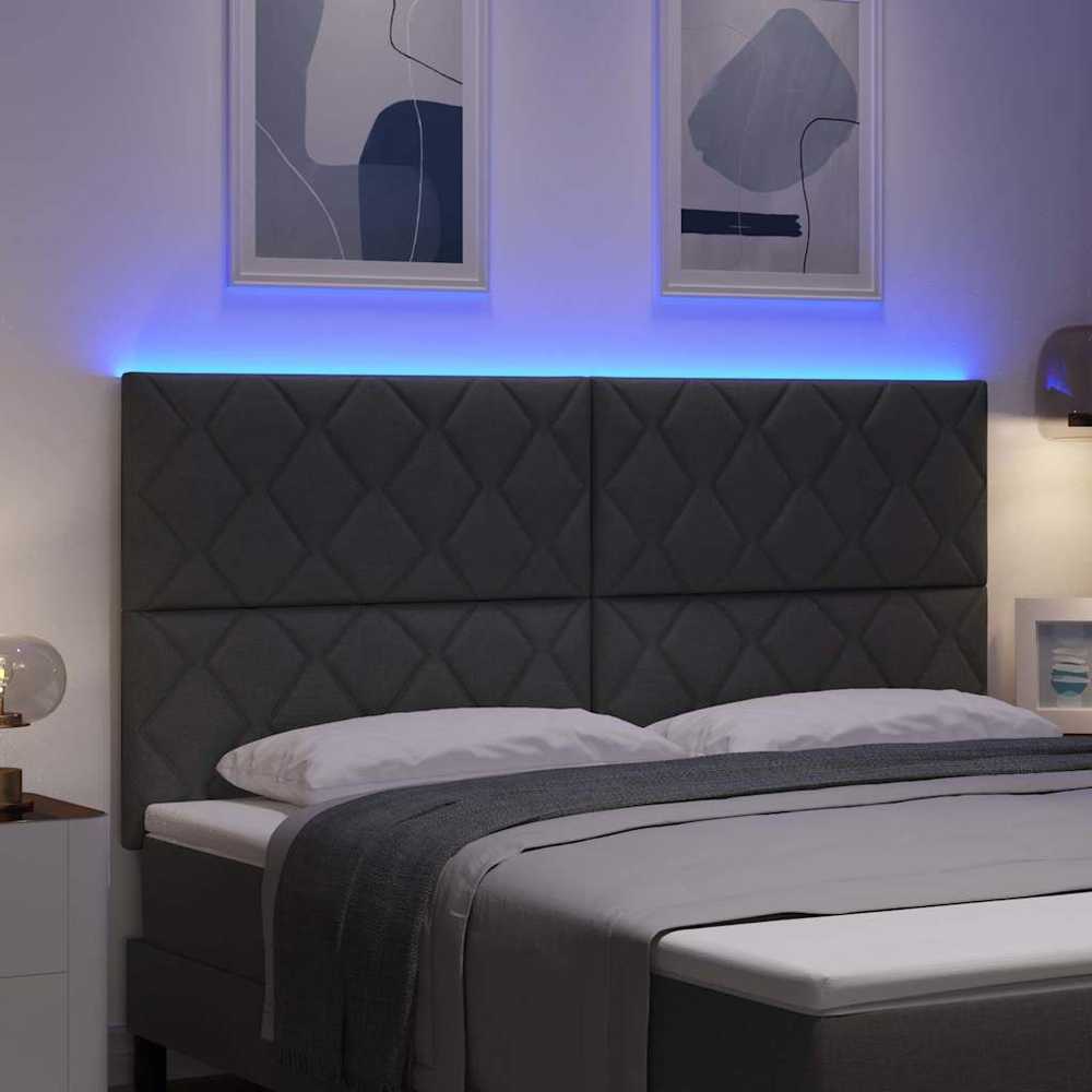LED galvūgalis Pilka 180 cm audinys