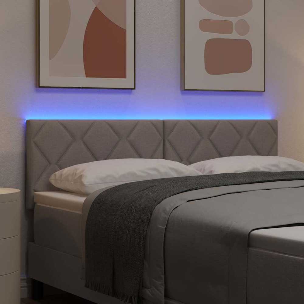LED galvūgalis Taupe audinys