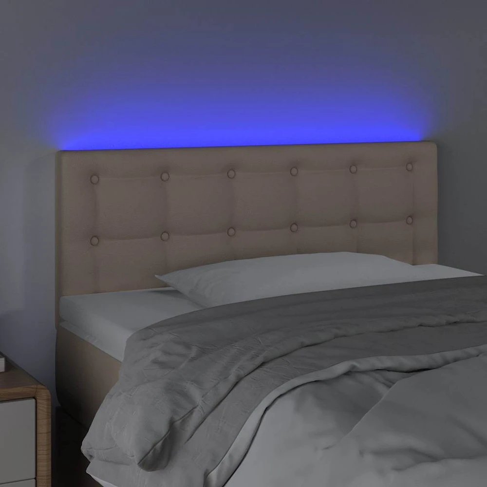 Galvūgalis su LED, kapučino spalvos, 100x5x78/88cm