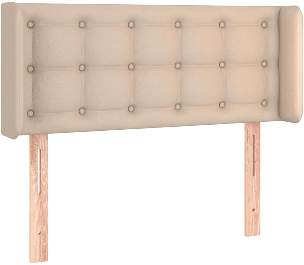 Galvūgalis su LED, kapučino spalvos, 103x16x78/88cm