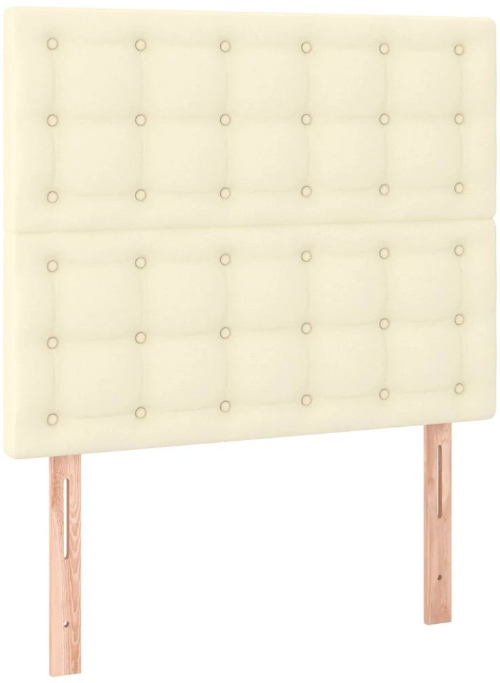Galvūgalis su LED, kreminės spalvos, 80x5x118/128 cm