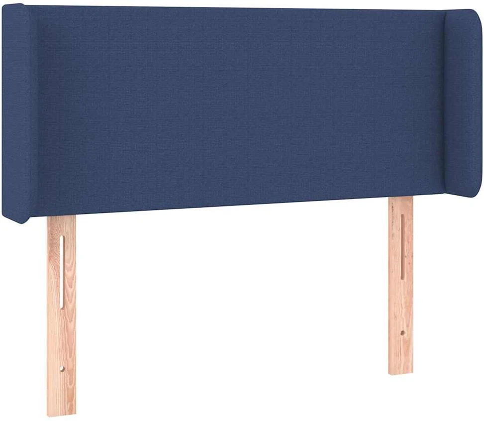 Galvūgalis su LED, mėlynos spalvos, 103x16x78/88cm, audinys