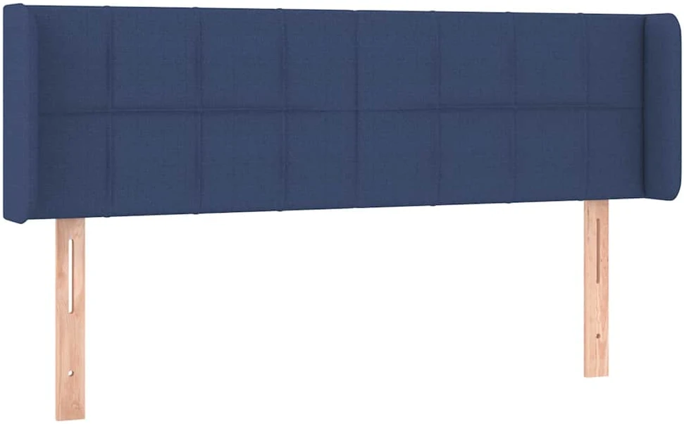 Galvūgalis su LED, mėlynos spalvos, 147x16x78/88cm, audinys