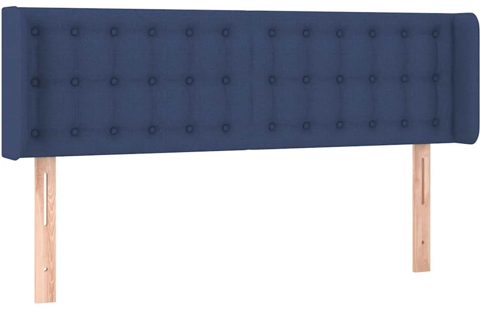 Galvūgalis su LED, mėlynos spalvos, 147x16x78/88cm, audinys