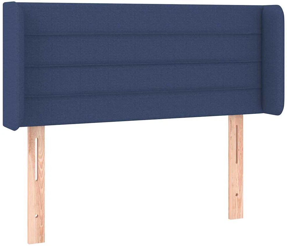 Galvūgalis su LED, mėlynos spalvos, 93x16x78/88cm, audinys