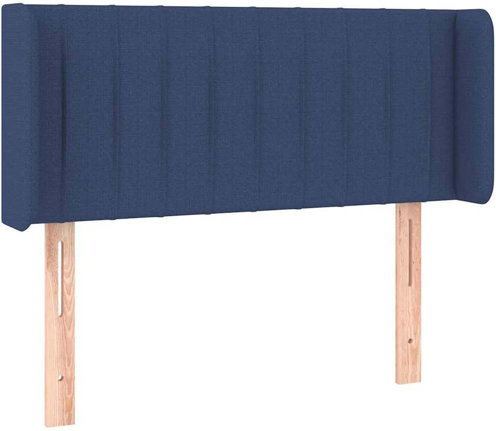 Galvūgalis su LED, mėlynos spalvos, 93x16x78/88cm, audinys