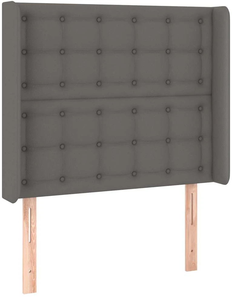Galvūgalis su LED, pilkos spalvos, 93x16x118/128 cm